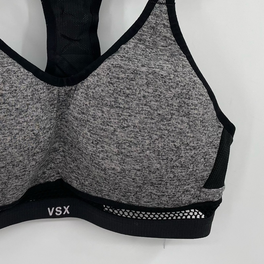 VSX Heather Gray Padded Sports Bra - Picture 3 of 9